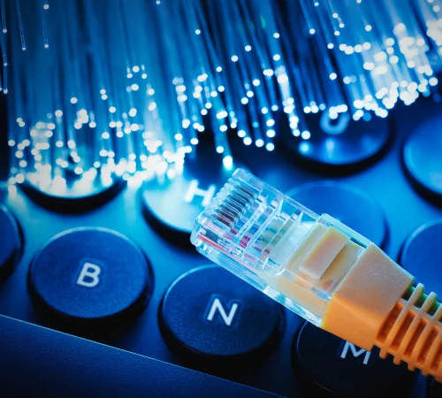 High-speed fiber internet network installation by Jeebr Internet Mumbai
